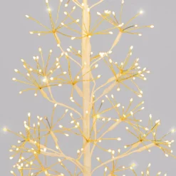 Albero Bianco RICCO h 0,90 m, 540 microled bianco caldo, uso interno