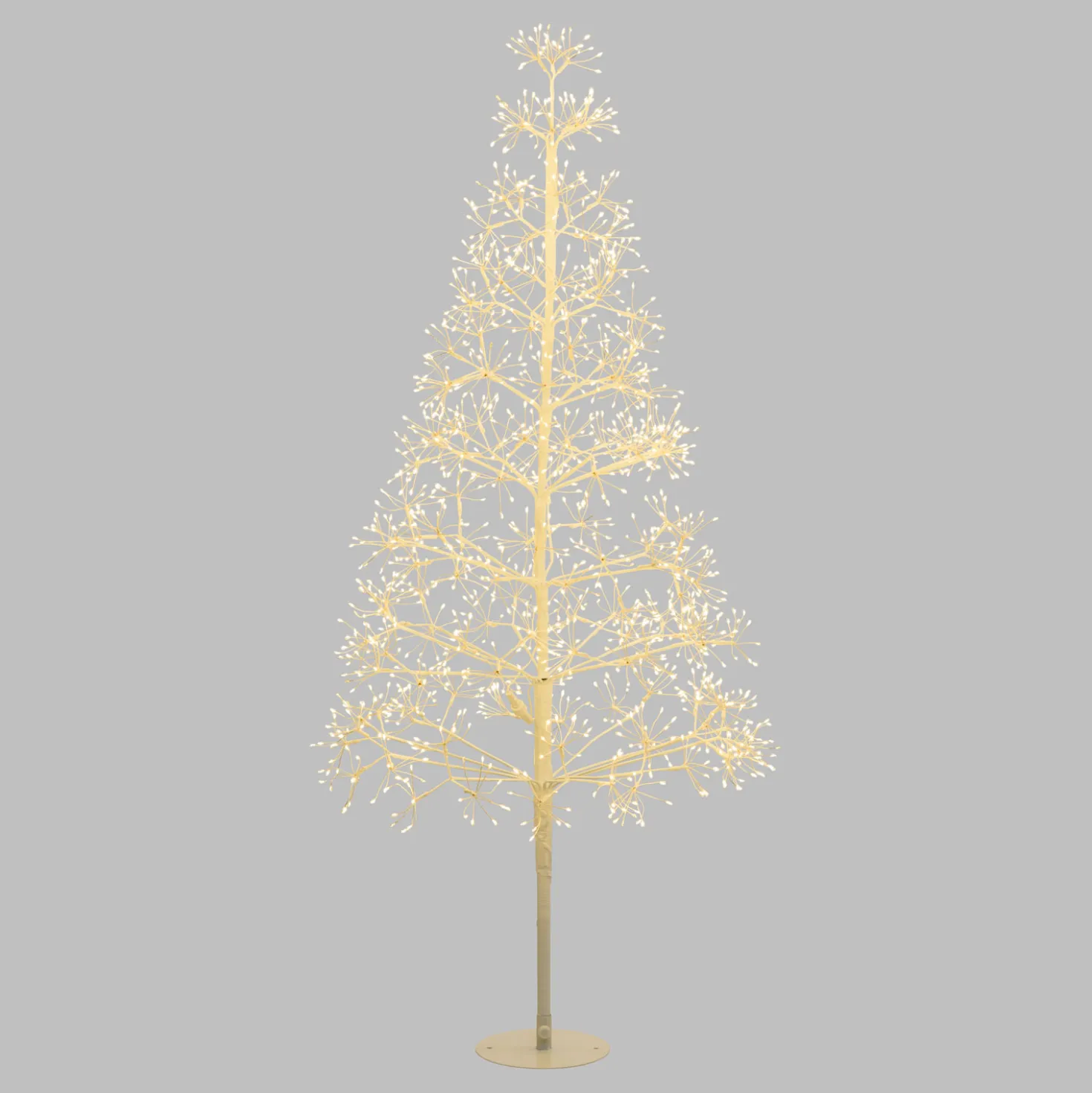 Albero Bianco RICCO, h 1,5 m, 1500 microled bianco caldo, uso interno