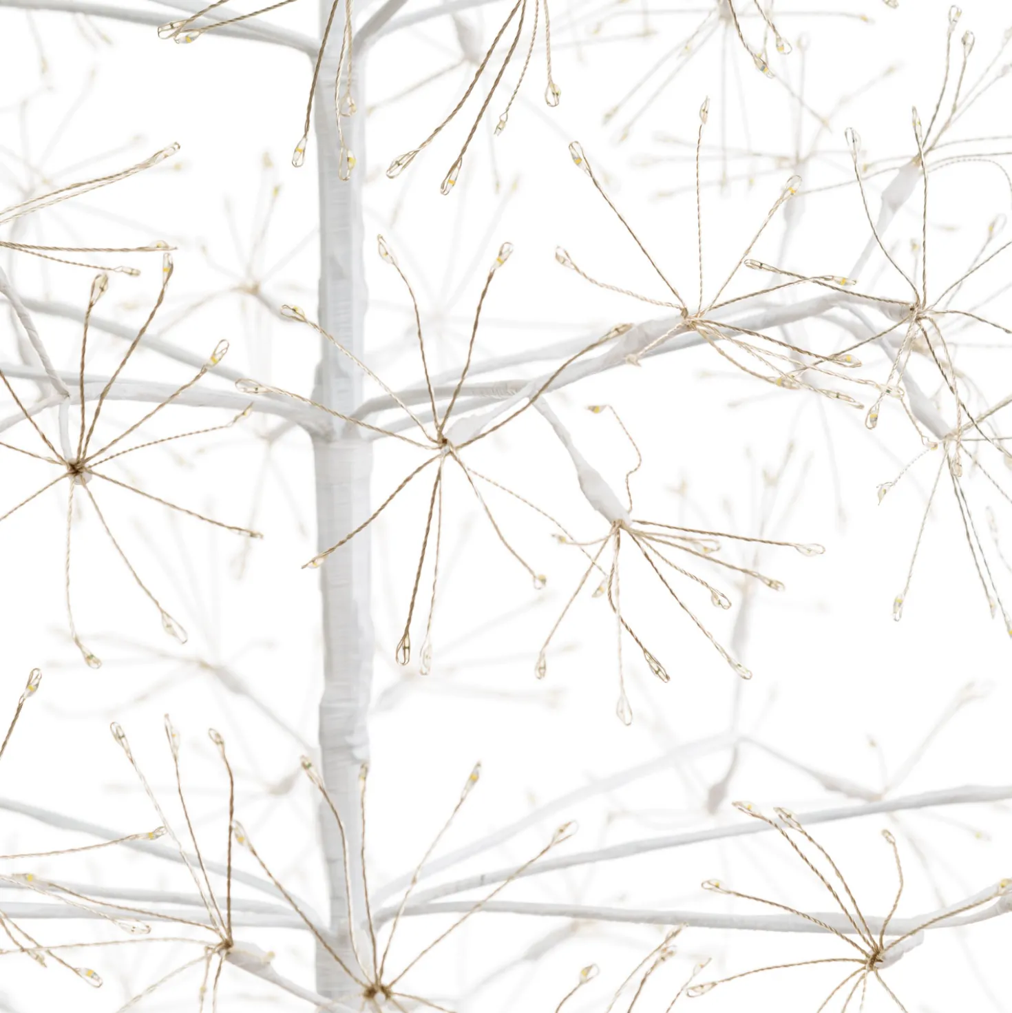 Albero Bianco RICCO, h 1,5 m, 1500 microled bianco caldo, uso interno