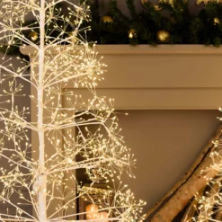 Albero Bianco RICCO, h 1,5 m, 1500 microled bianco caldo, uso interno