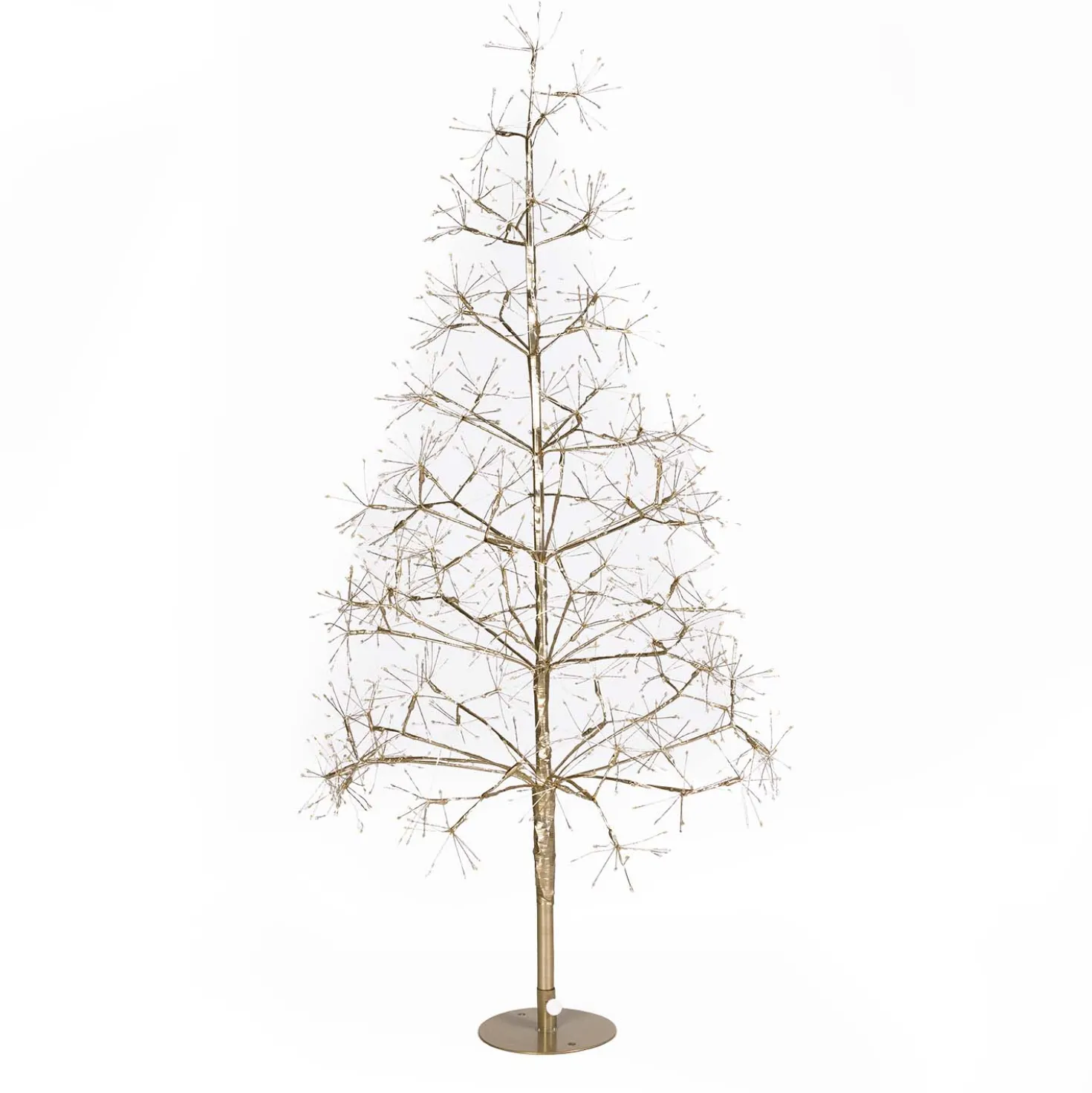 Albero Champagne RICCO, h 1,2 m, 1000 microled bianco caldo e bianco freddo, uso interno
