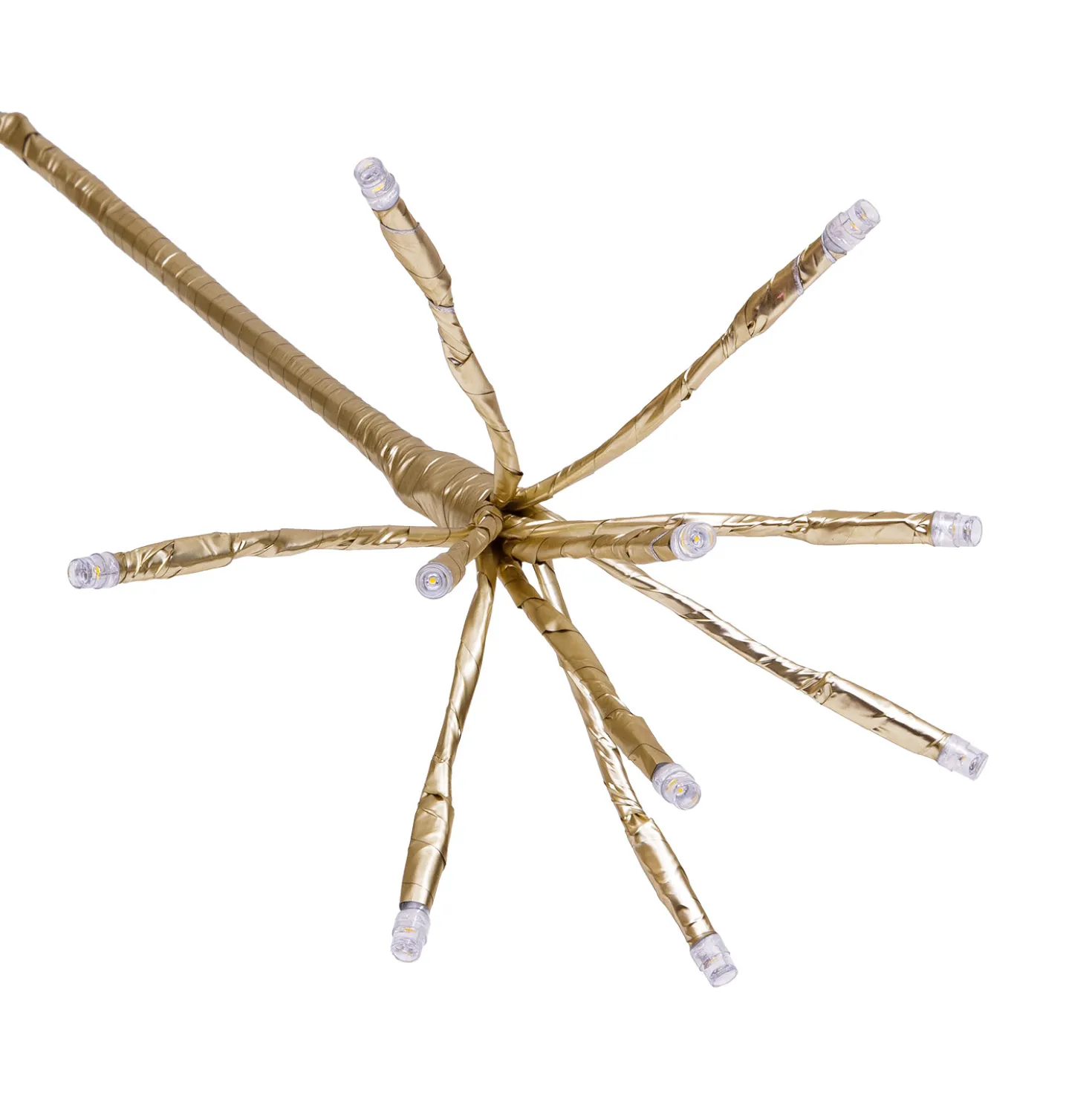 Albero Conico Champagne, h 1,8 m, 980 led bianco caldo