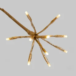 Albero Conico Champagne, h 2,7 m, 1810 led bianco caldo