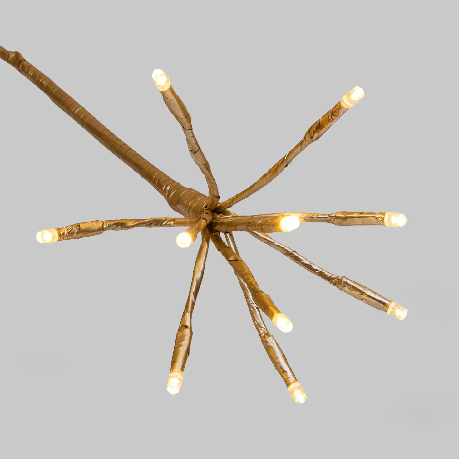 Albero Conico Champagne, h 2,4 m, 1550 led bianco caldo