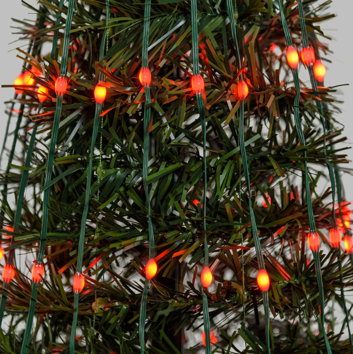 Albero conico ripiegabile h. 180 cm, Gocce di Luce led RGB