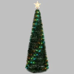 Albero conico ripiegabile h. 180 cm, Gocce di Luce led RGB