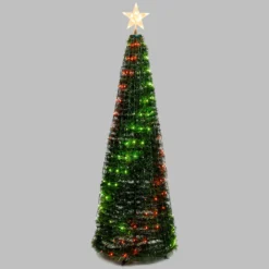 Albero conico ripiegabile h. 180 cm, Gocce di Luce led RGB