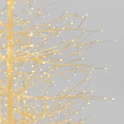 Albero Conico Tiglio bianco h 2,1 m, 1856 microled bianco caldo, uso interno