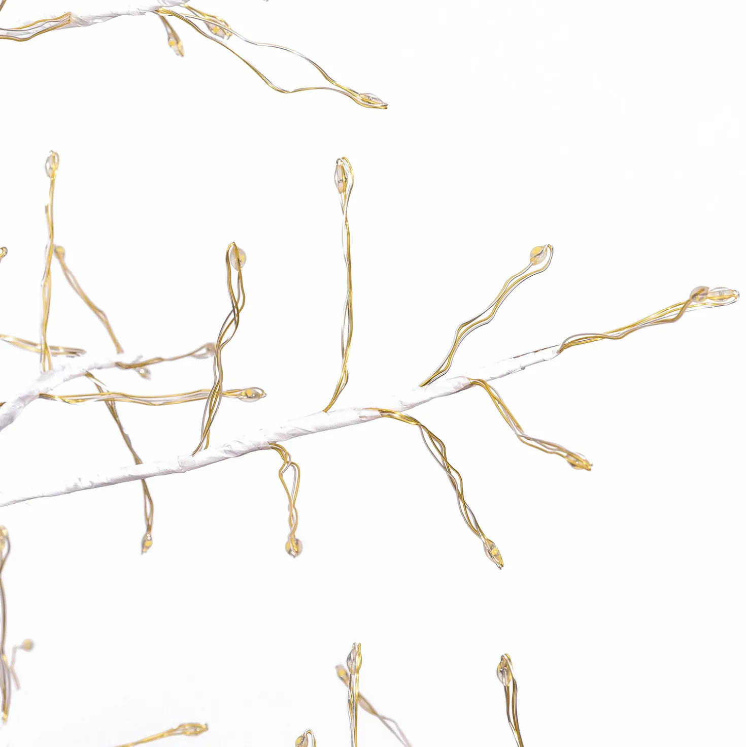 Albero Conico Tiglio bianco h 2,1 m, 1856 microled bianco caldo, uso interno