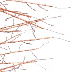 Albero Conico Tiglio oro rosa h 2,3 m, 2432 microled bianco caldo, uso interno