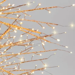 Albero Conico Tiglio oro rosa h 2,3 m, 2432 microled bianco caldo, uso interno