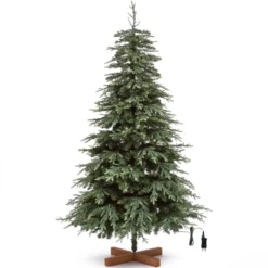 Albero Deluxe in finto pino 225 cm, 3850 miniled integrati bianco caldo