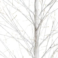 Albero luminoso Tiglio bianco 2 m, 1120 microled bianco caldo, uso interno