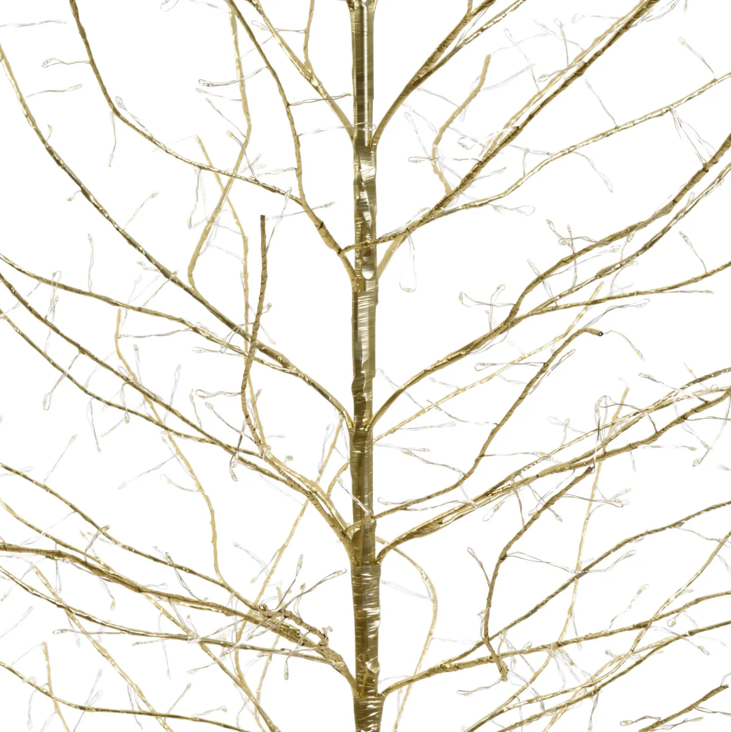 Albero luminoso Tiglio champagne 2 m, 1120 microled bianco caldo e bianco freddo, uso interno
