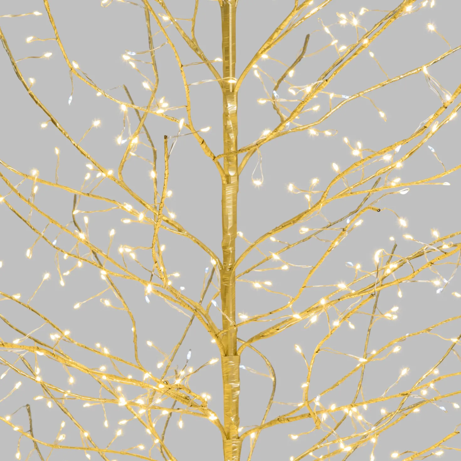 Albero luminoso Tiglio champagne 2 m, 1120 microled bianco caldo e bianco freddo, uso interno