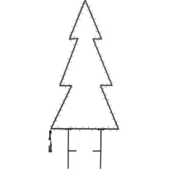 Albero multiuso da giardino, h. 140 cm, led bianco caldo