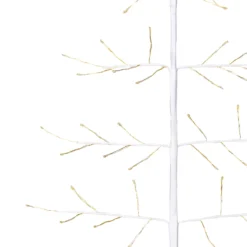 Albero Ramo di Tiglio bianco 2D h 1,8 m, 276 microled, bianco caldo, uso interno