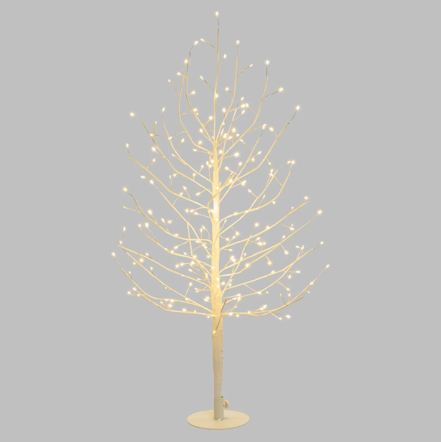 Albero Ramo di Tiglio bianco h 0,9 m, 240 microled bianco caldo, uso interno
