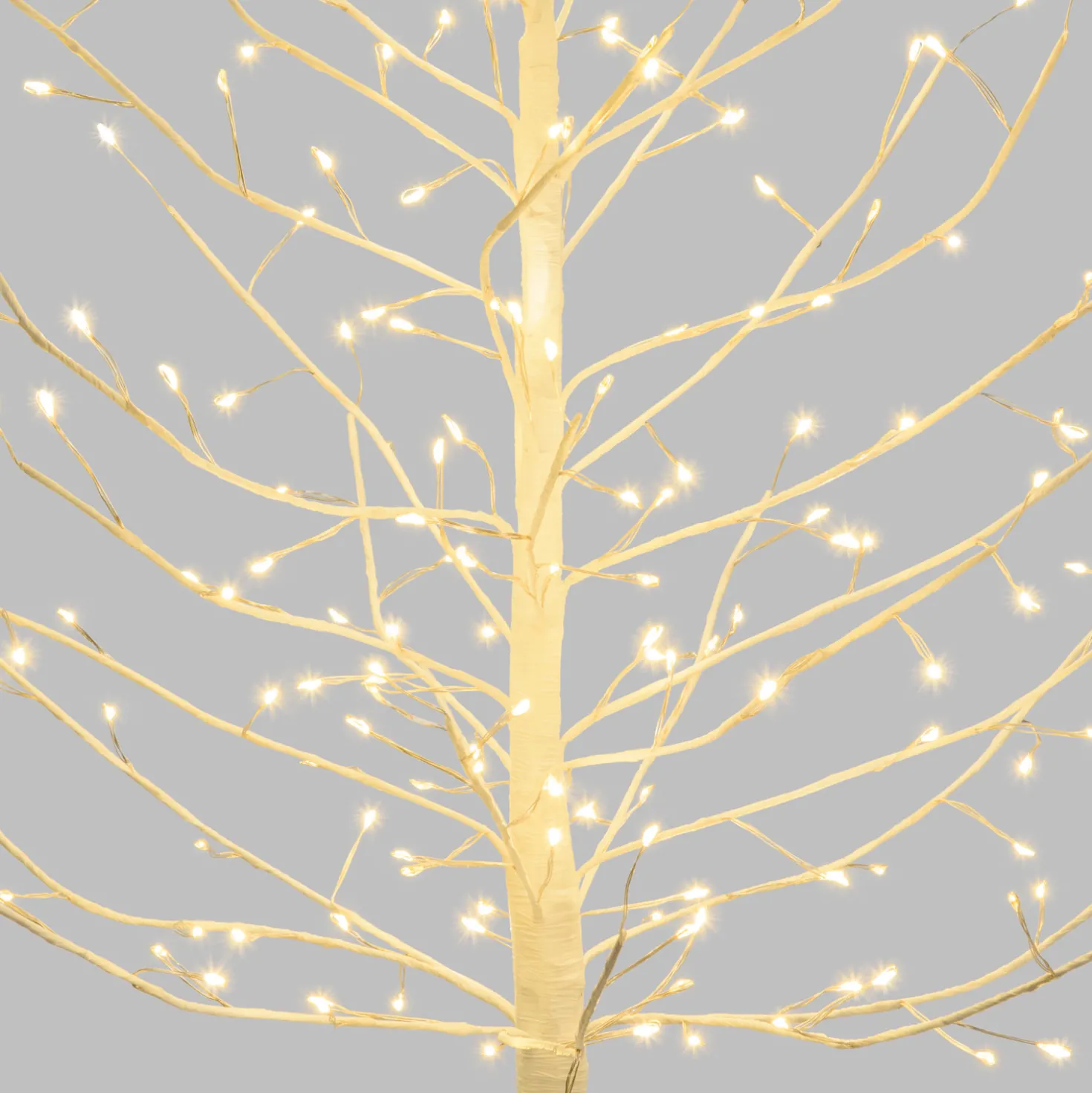 Albero Ramo di Tiglio bianco h 0,9 m, 240 microled bianco caldo, uso interno