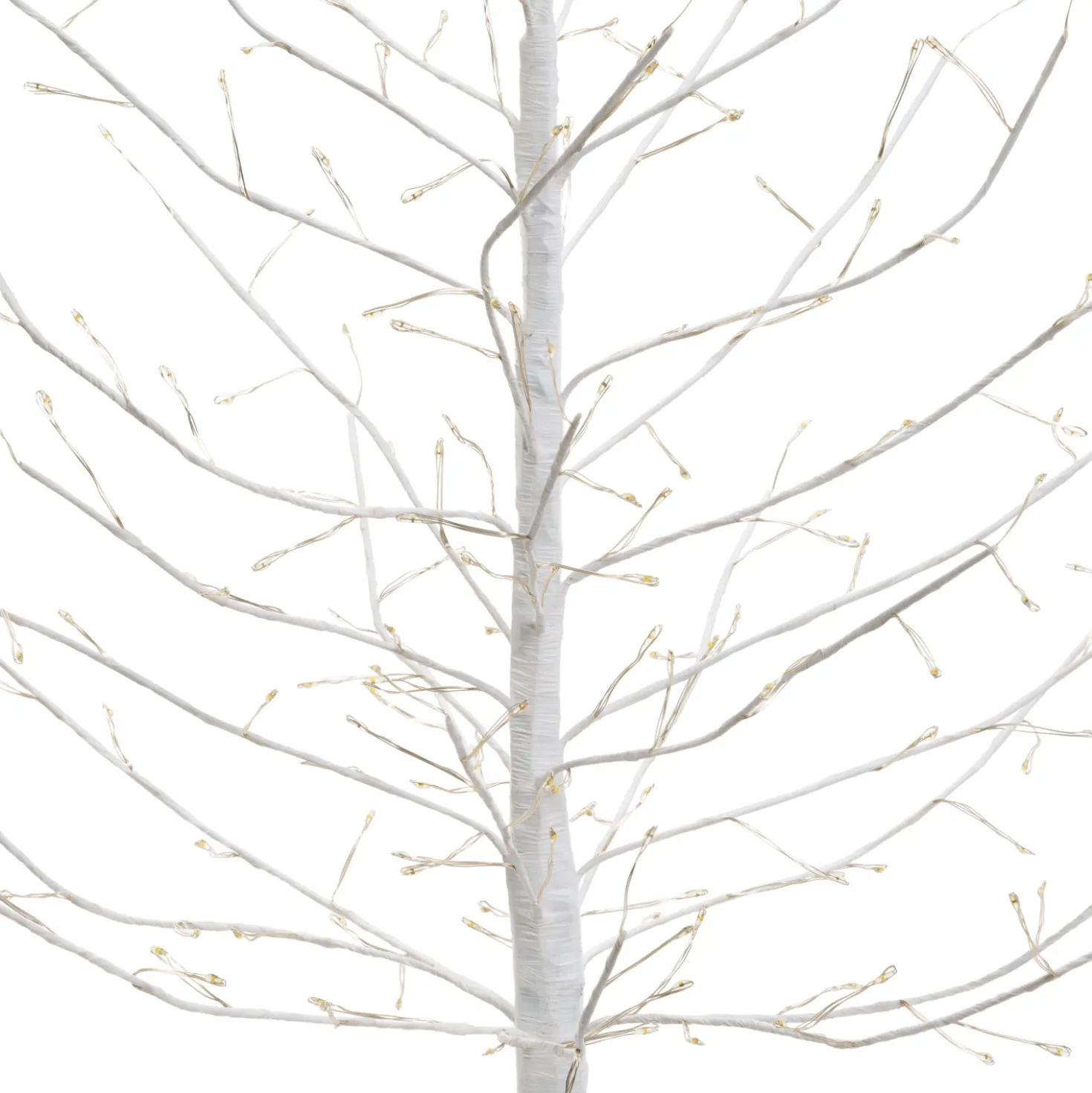 Albero Ramo di Tiglio bianco h 0,9 m, 240 microled bianco caldo, uso interno