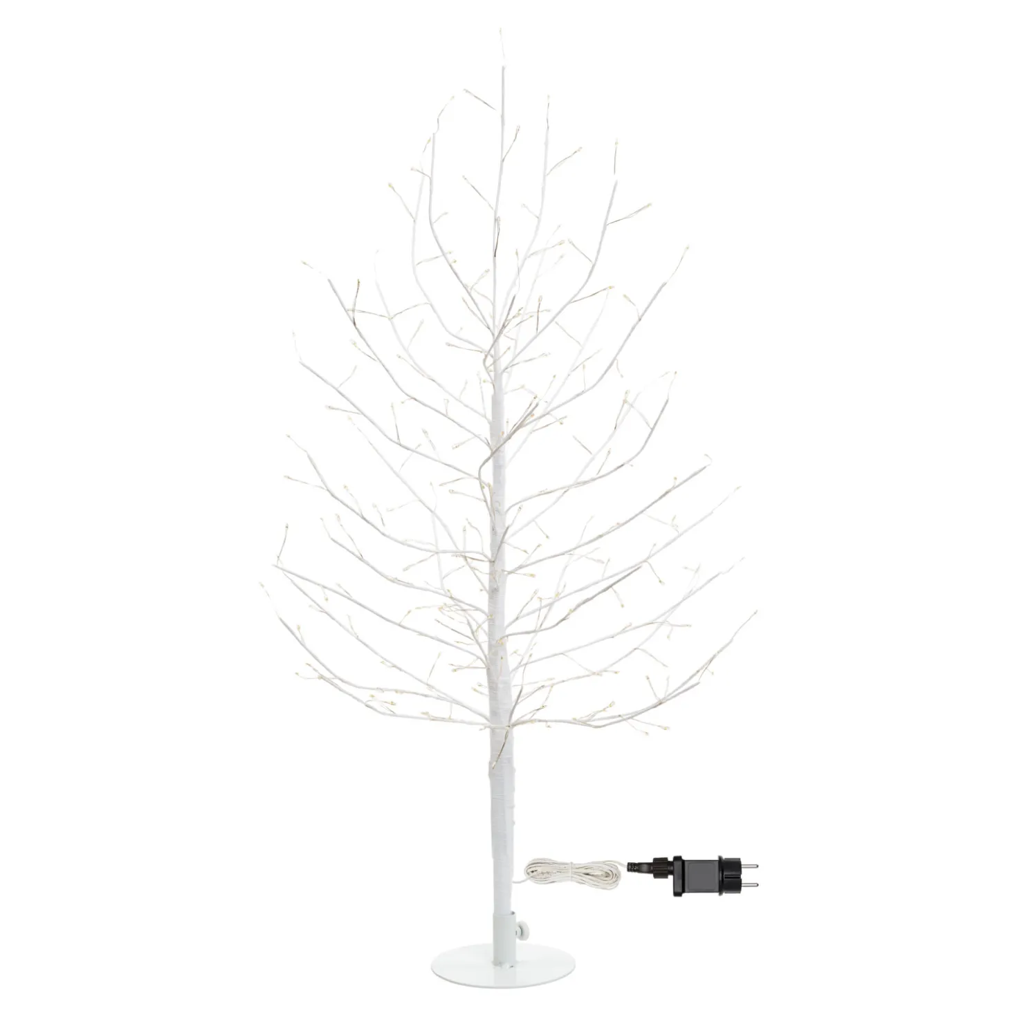 Albero Ramo di Tiglio bianco h 0,9 m, 240 microled bianco caldo, uso interno