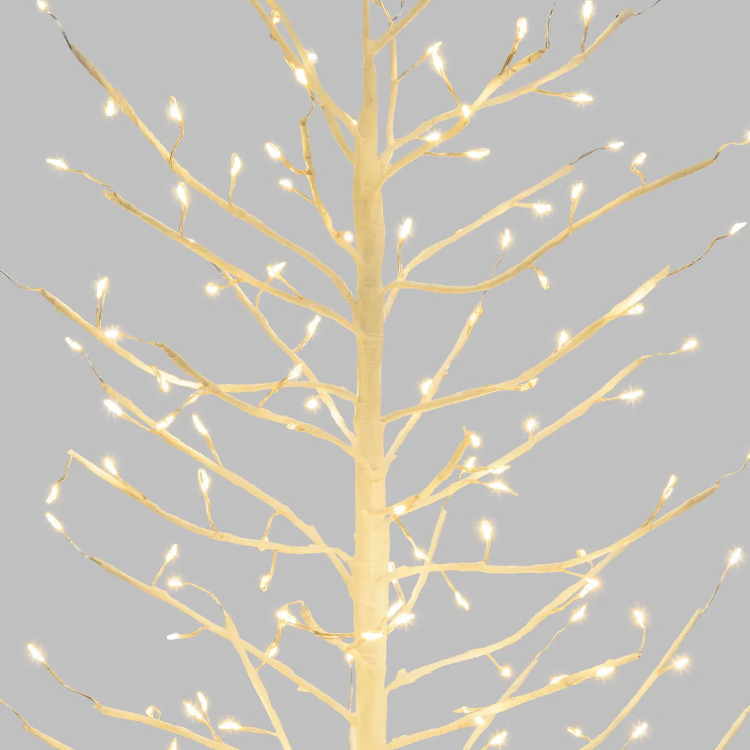 Albero Ramo di Tiglio bianco h 0,45 m, 108 microled bianco caldo, uso interno