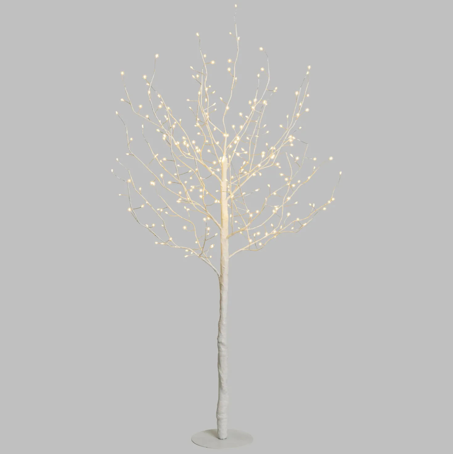 Albero Ramo luminoso Leccio bianco 1,2 m, 336 microled bianco caldo, uso interno