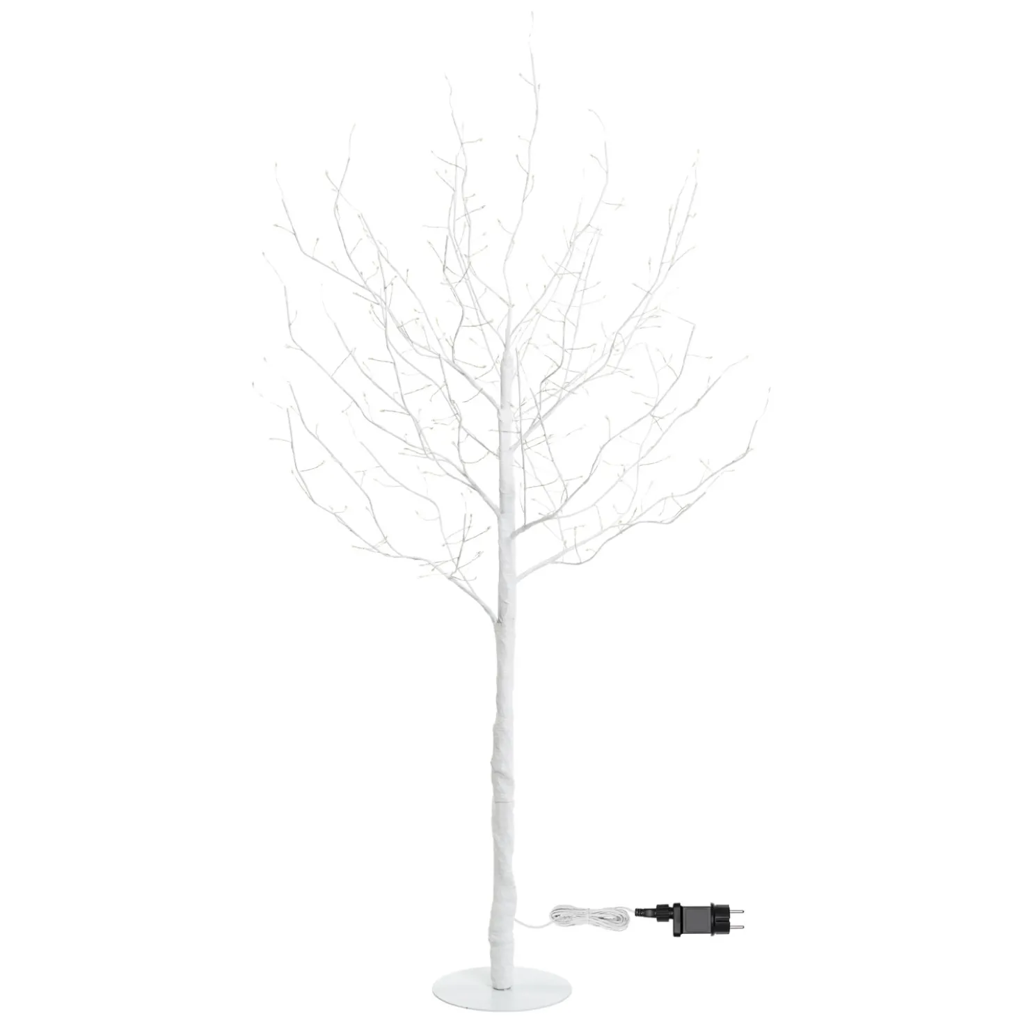 Albero Ramo luminoso Leccio bianco 1,2 m, 336 microled bianco caldo, uso interno