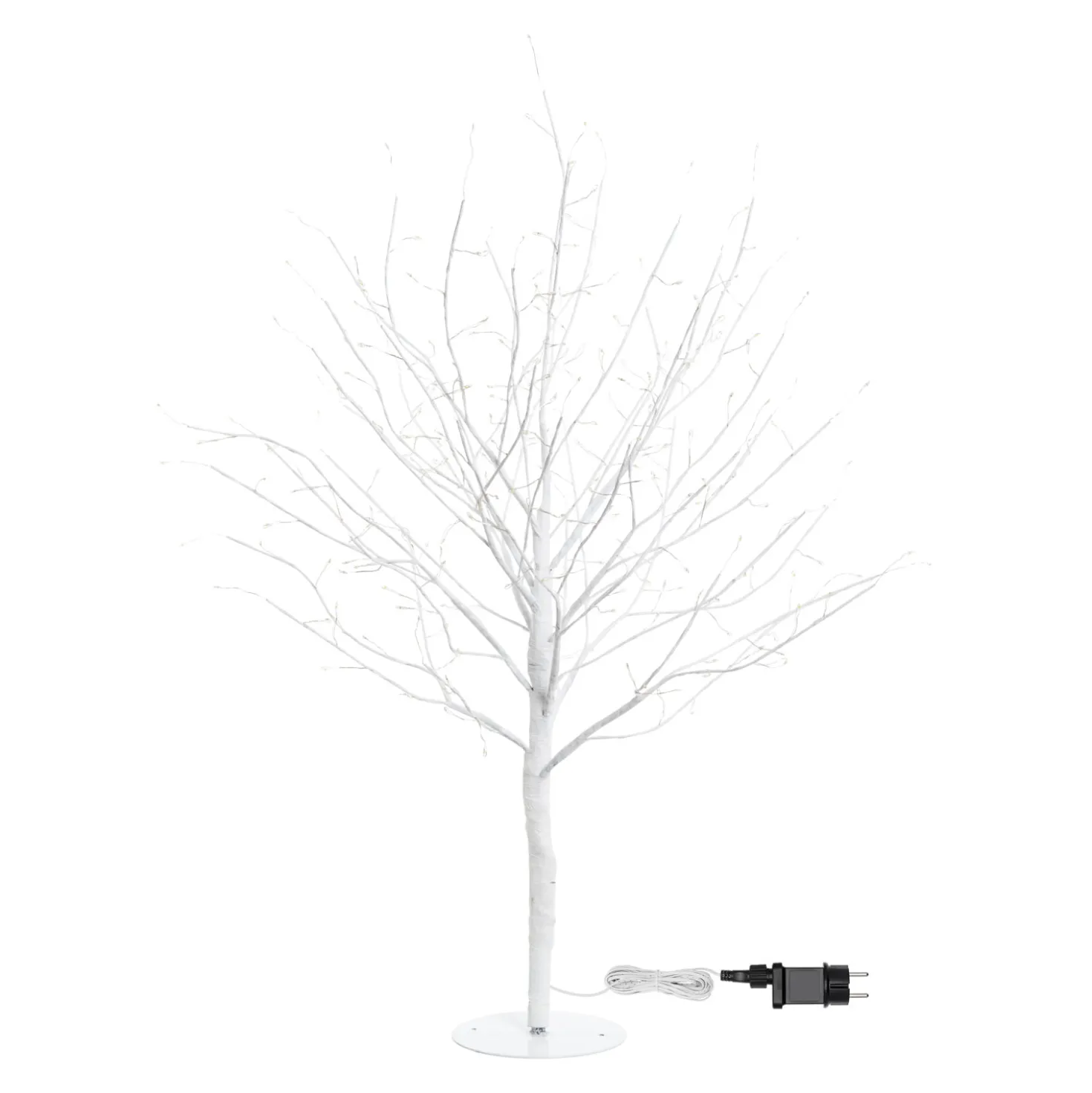 Albero Ramo luminoso Leccio bianco 0,9 m, 240 microled bianco caldo
