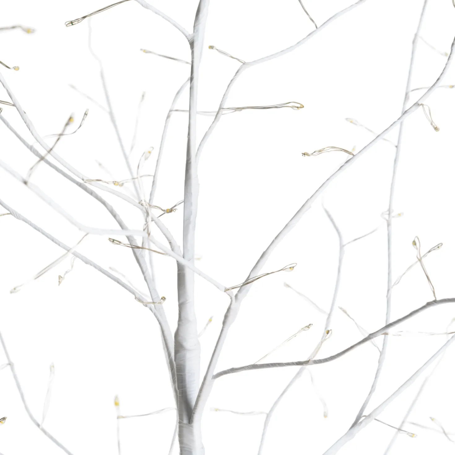 Albero Ramo luminoso Leccio bianco 0,9 m, 240 microled bianco caldo