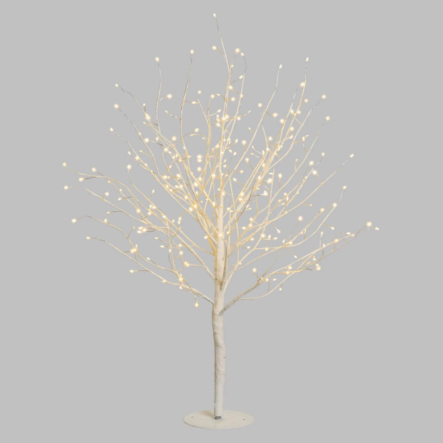 Albero Ramo luminoso Leccio bianco 0,9 m, 240 microled bianco caldo