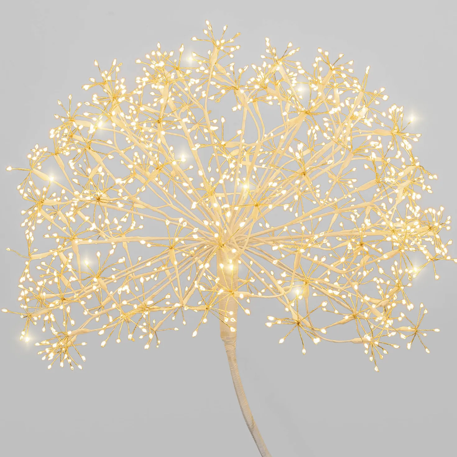 Albero Ramo sfera RICCO bianco, h 160 cm, 1350 microled bianco caldo, uso interno