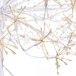 Albero Ramo sfera RICCO bianco, h 160 cm, 1350 microled bianco caldo, uso interno