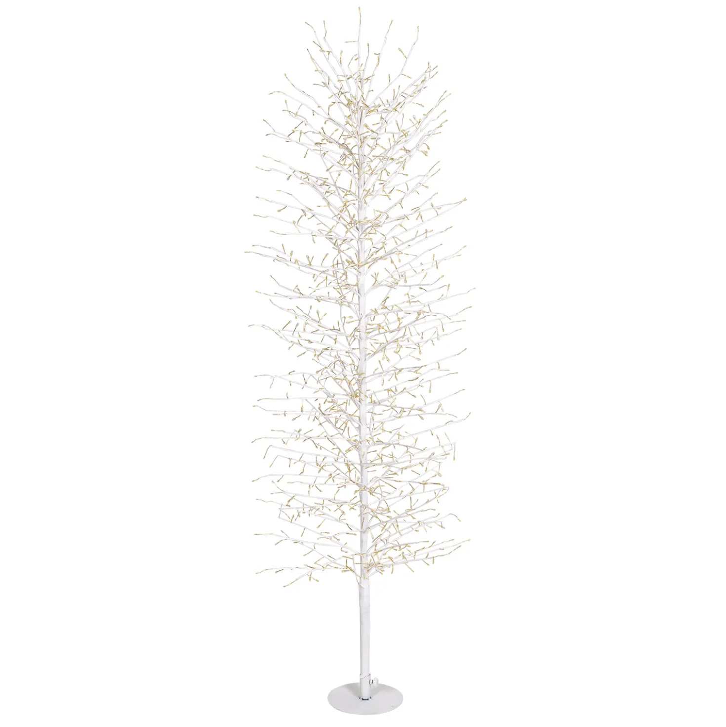 Albero Slim Ramo di Tiglio bianco h 1,4 m, 1080 microled bianco caldo, uso interno