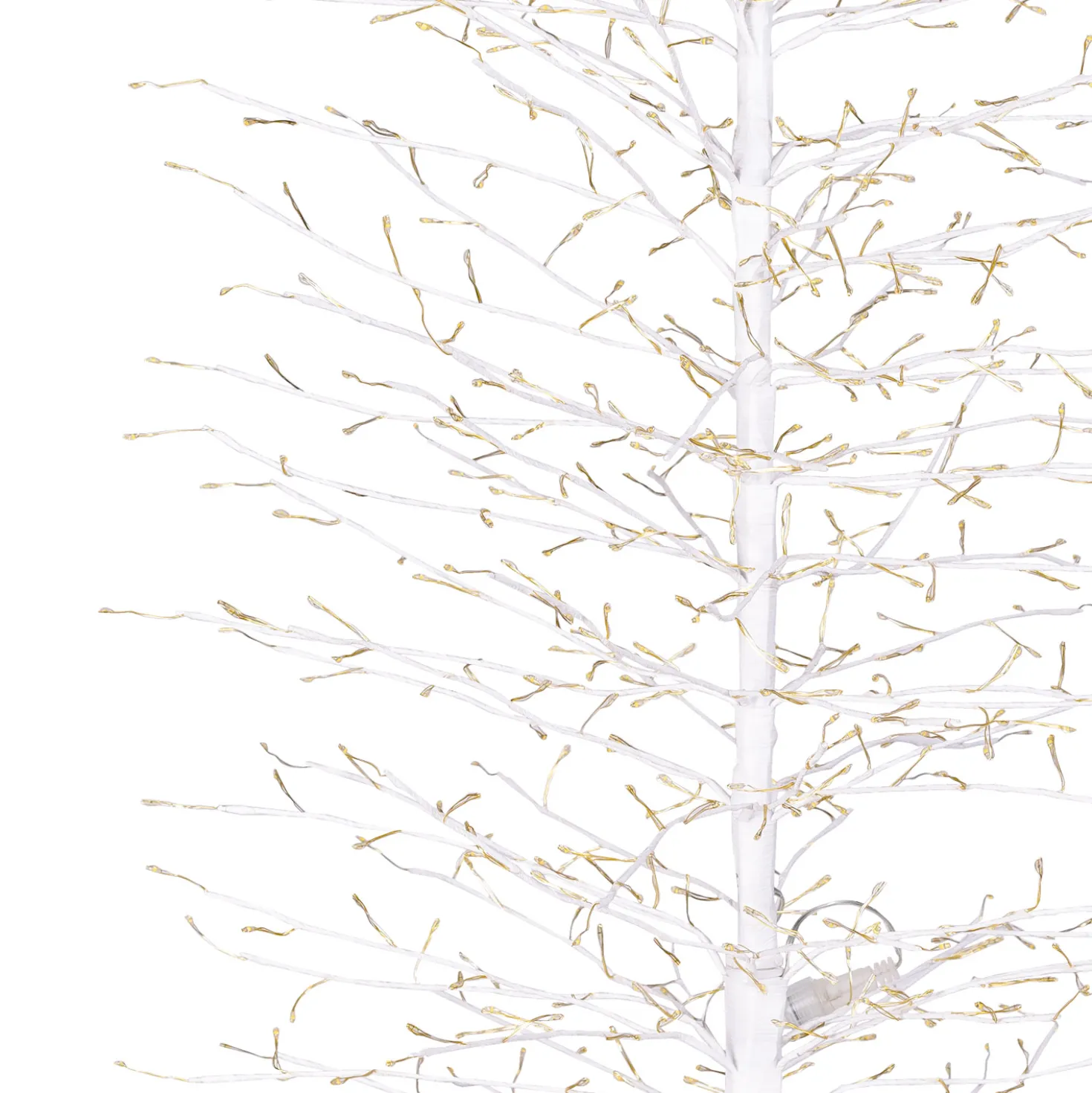 Albero Slim Ramo di Tiglio bianco h 1,4 m, 1080 microled bianco caldo, uso interno