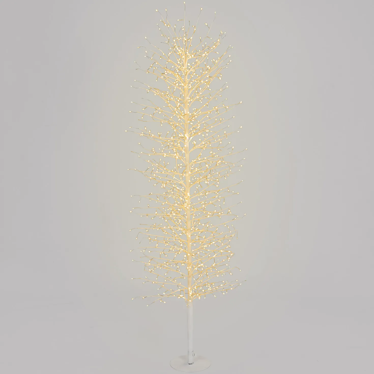Albero Slim Ramo di Tiglio bianco h 1,4 m, 1080 microled bianco caldo, uso interno