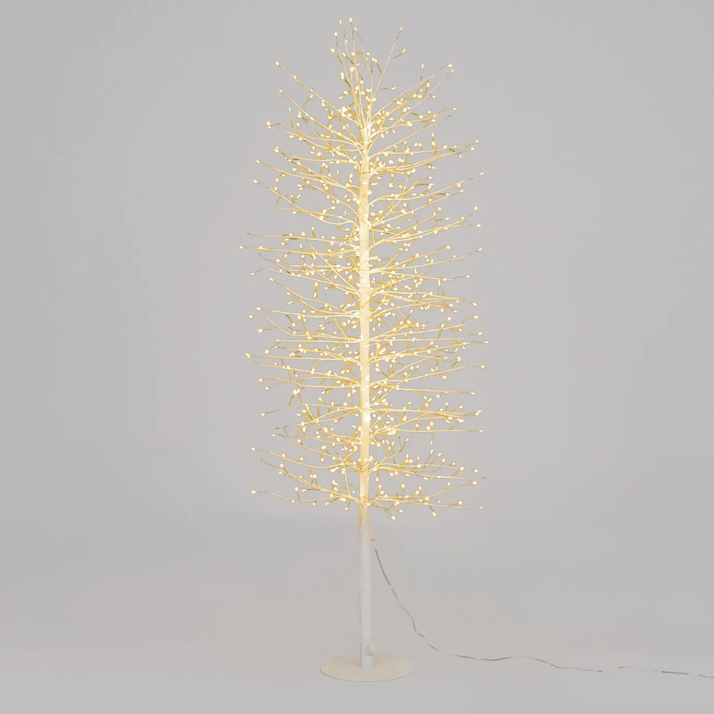 Albero Slim Ramo di Tiglio bianco h 1,1 m, 792 microled bianco caldo, uso interno