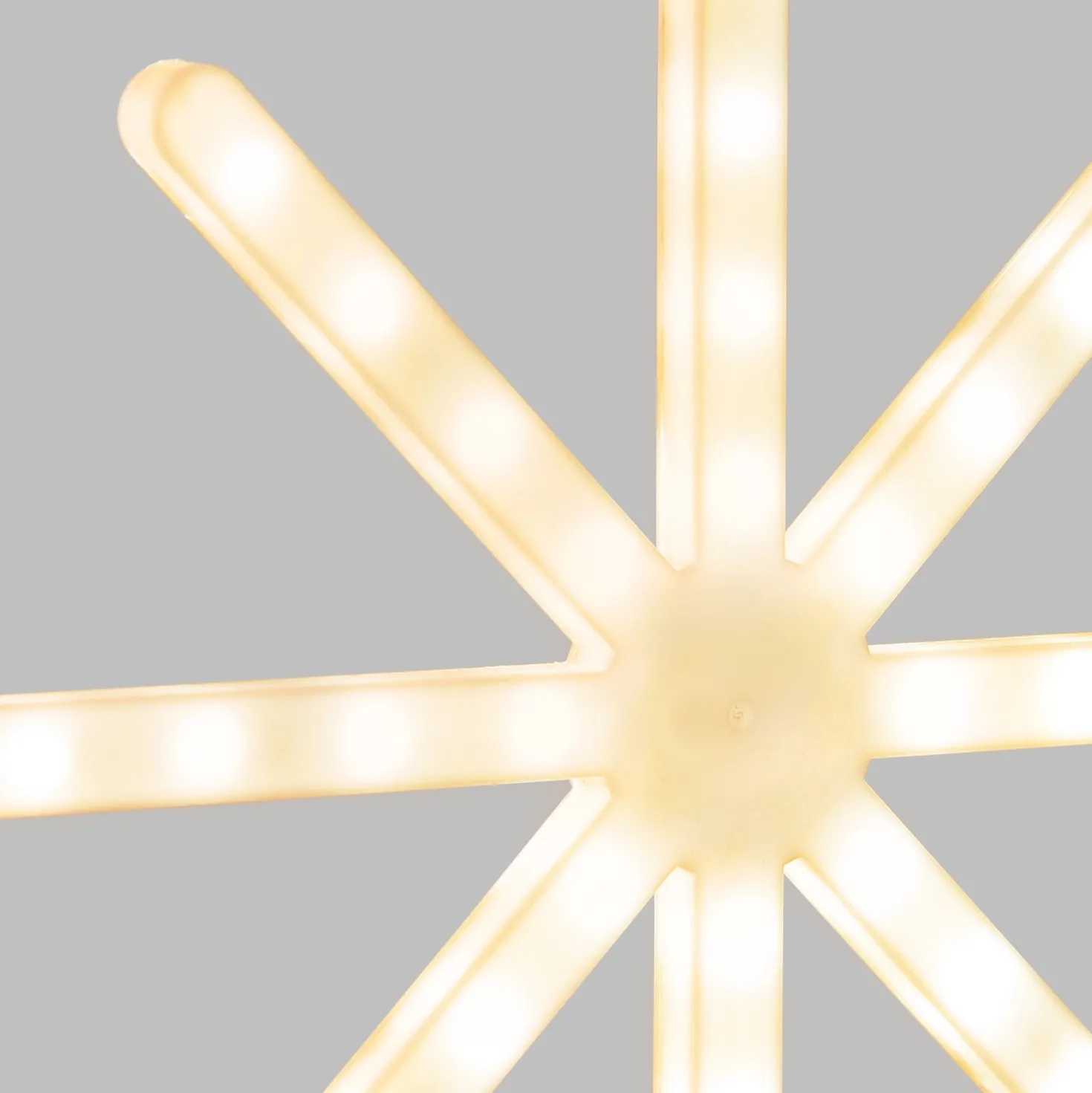 Animated Polar Star 36 cm, Connect ProLine 36V, 76 led SMD bianco caldo, cavo trasparente