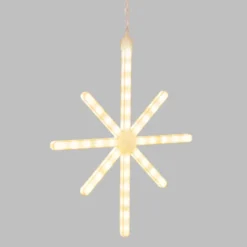 Animated Polar Star 36 cm, Connect ProLine 36V, 76 led SMD bianco caldo, cavo trasparente