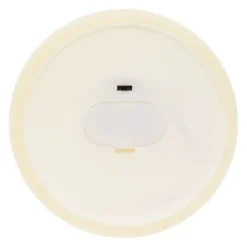 Candela in cera ruvida avorio con 3 fiamme, h 25 cm