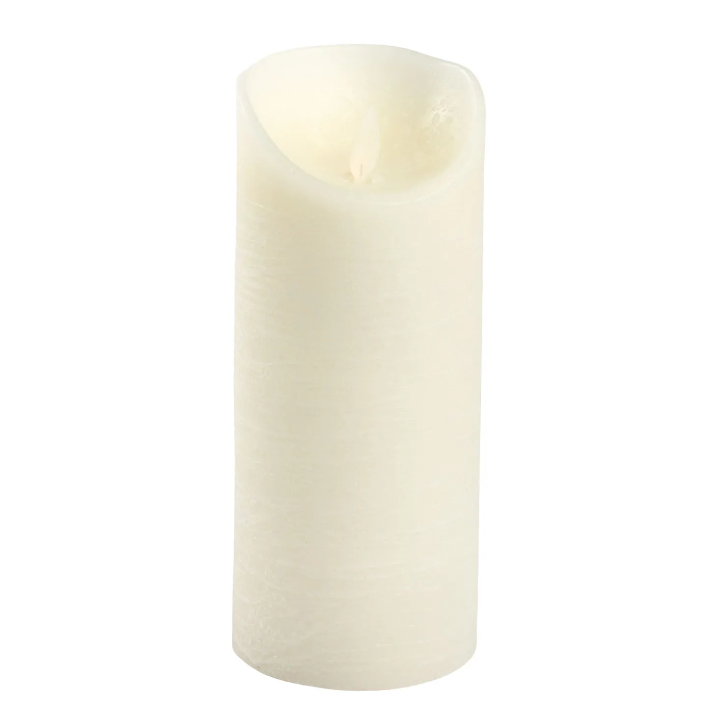 Candela Rustic Avorio h 18 cm