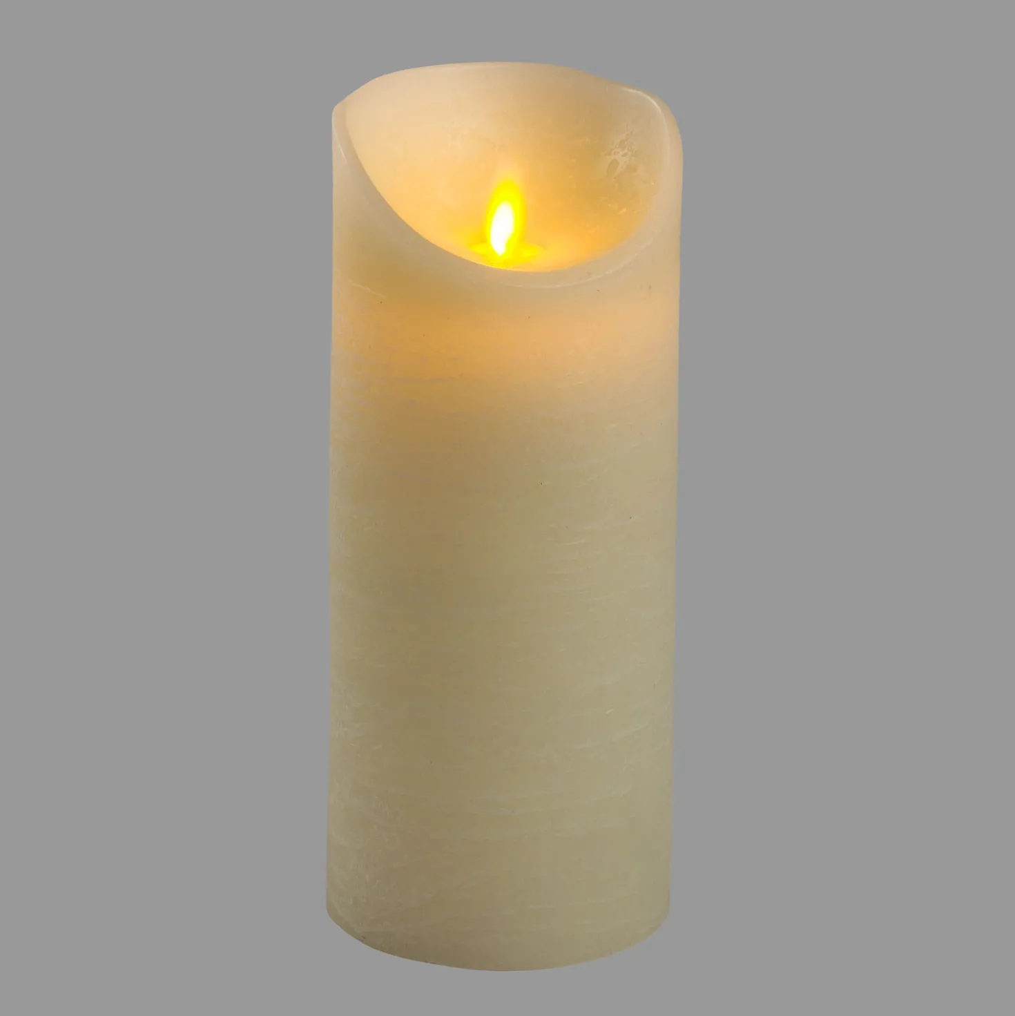 Candela Rustic Avorio h 18 cm