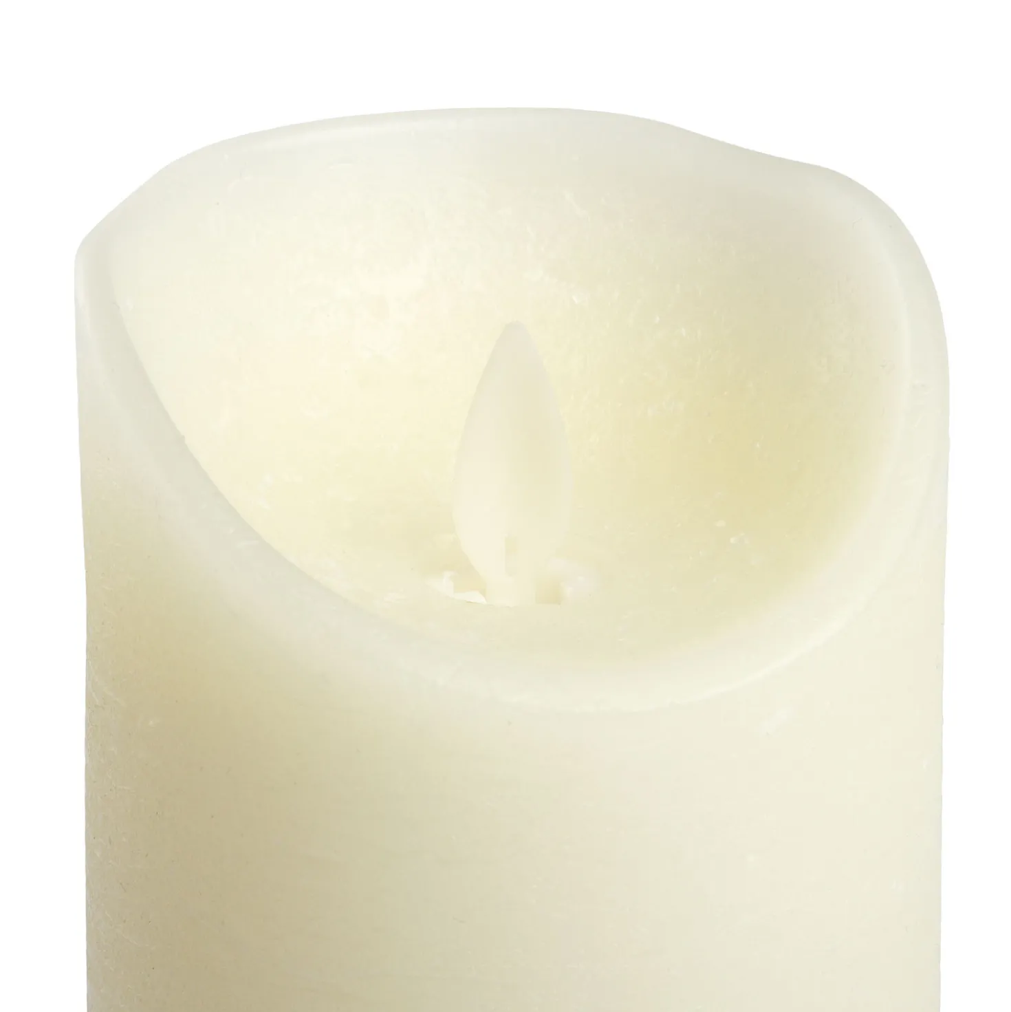 Candela Rustic Avorio h 18 cm