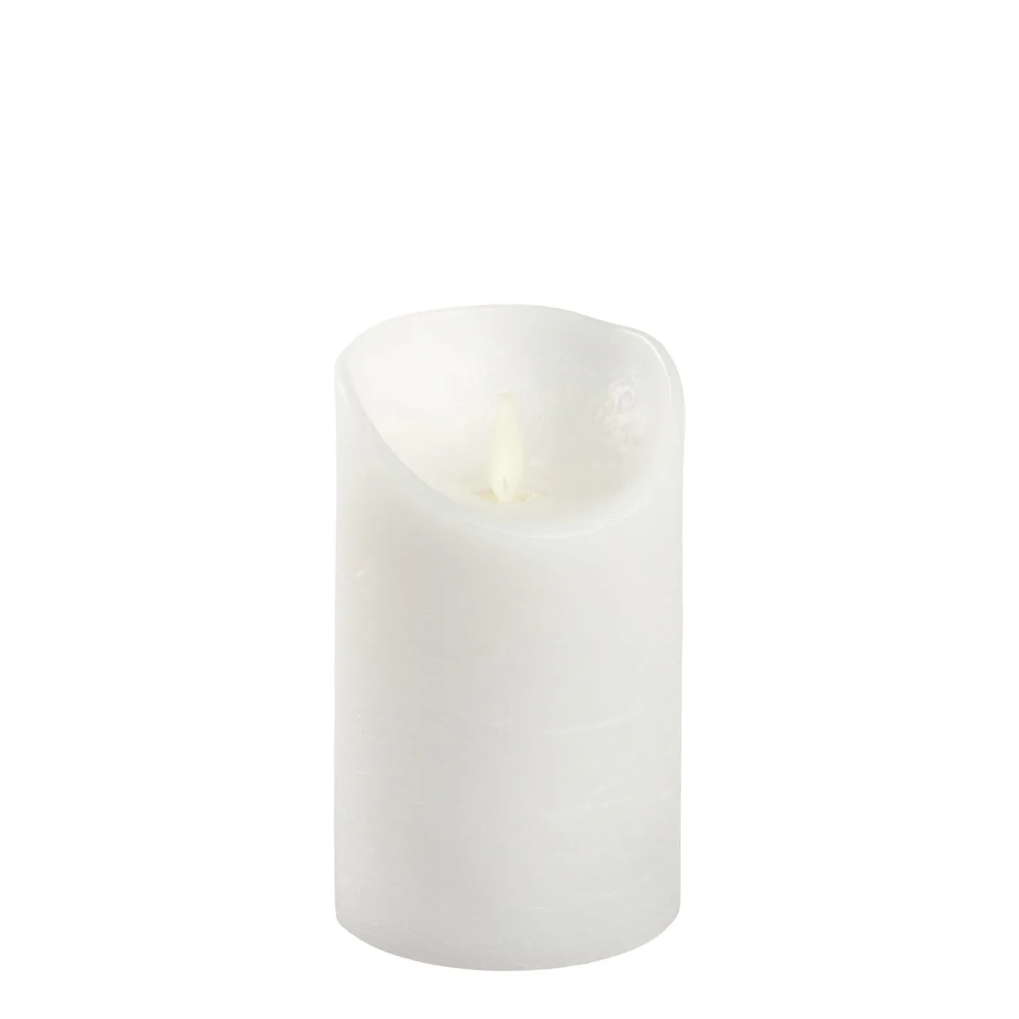 Candela Rustic Bianca h 12,5 cm