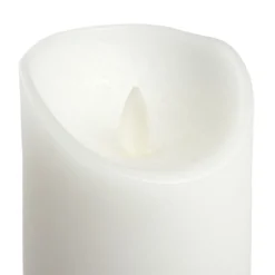 Candela Rustic Bianca h 18 cm
