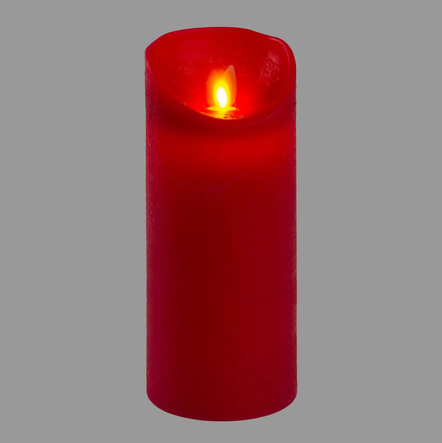 Candela Rustic Rossa h 18 cm