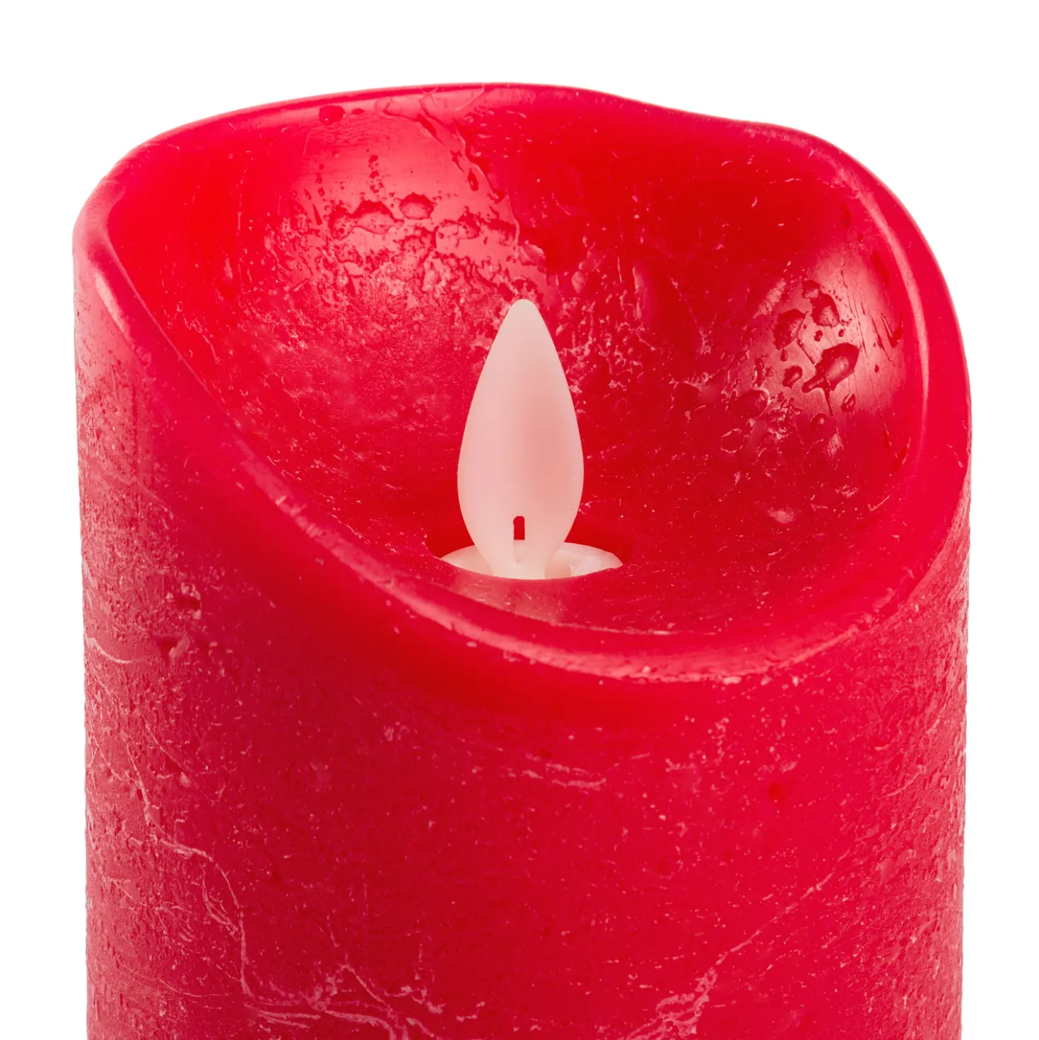 Candela Rustic Rossa h 18 cm