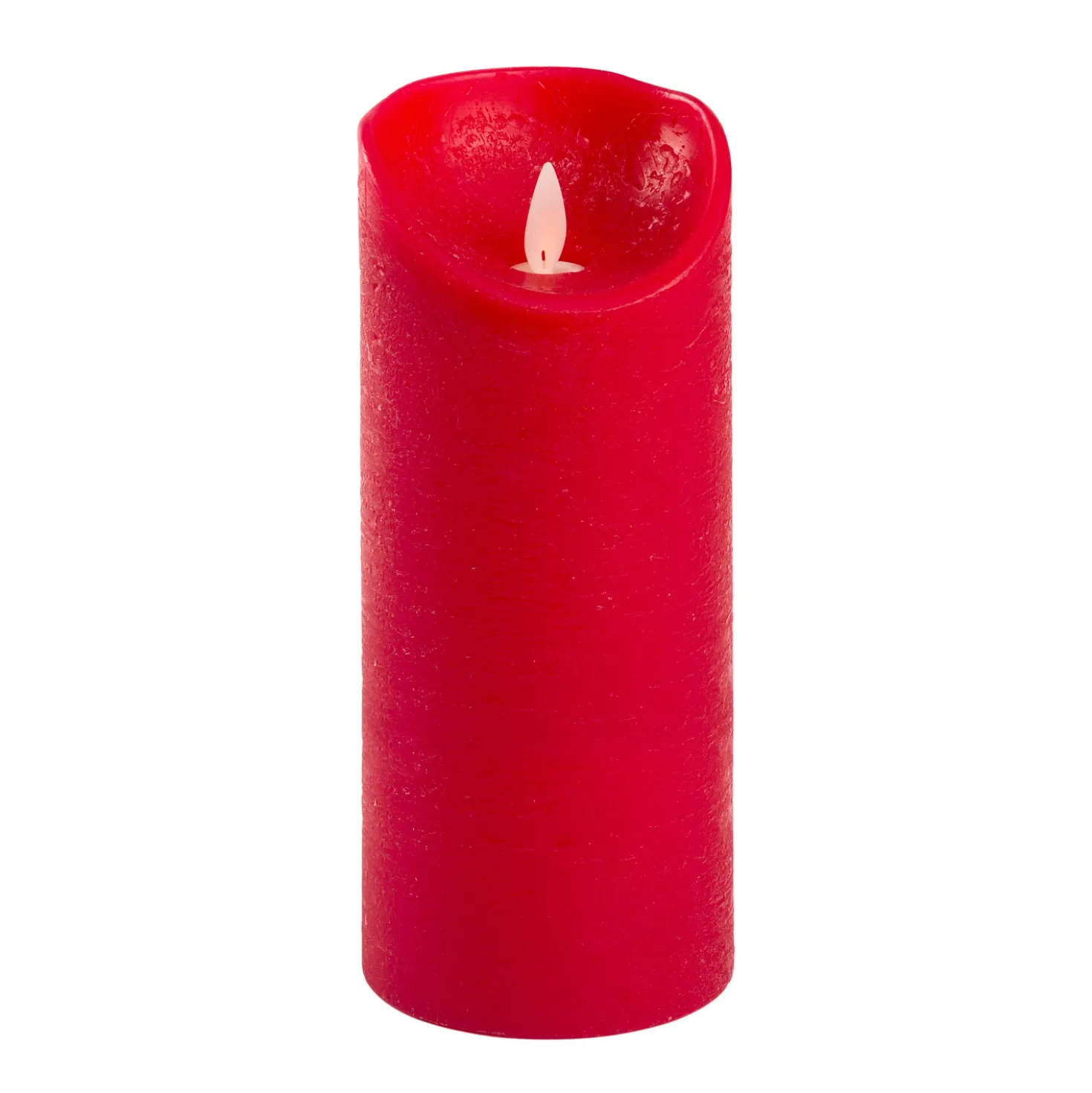 Candela Rustic Rossa h 18 cm