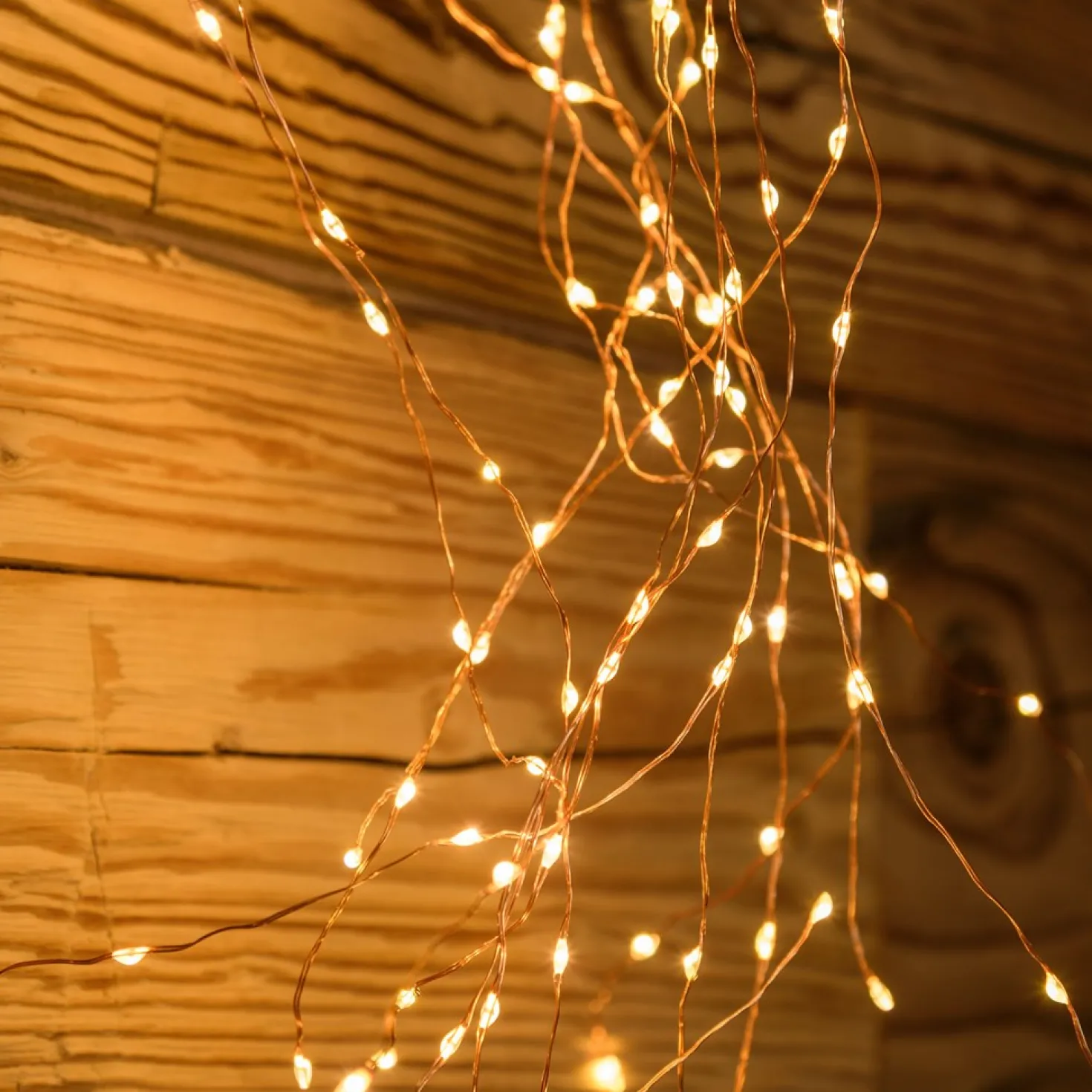 Cascata di luce, 600 microled bianco extra caldo