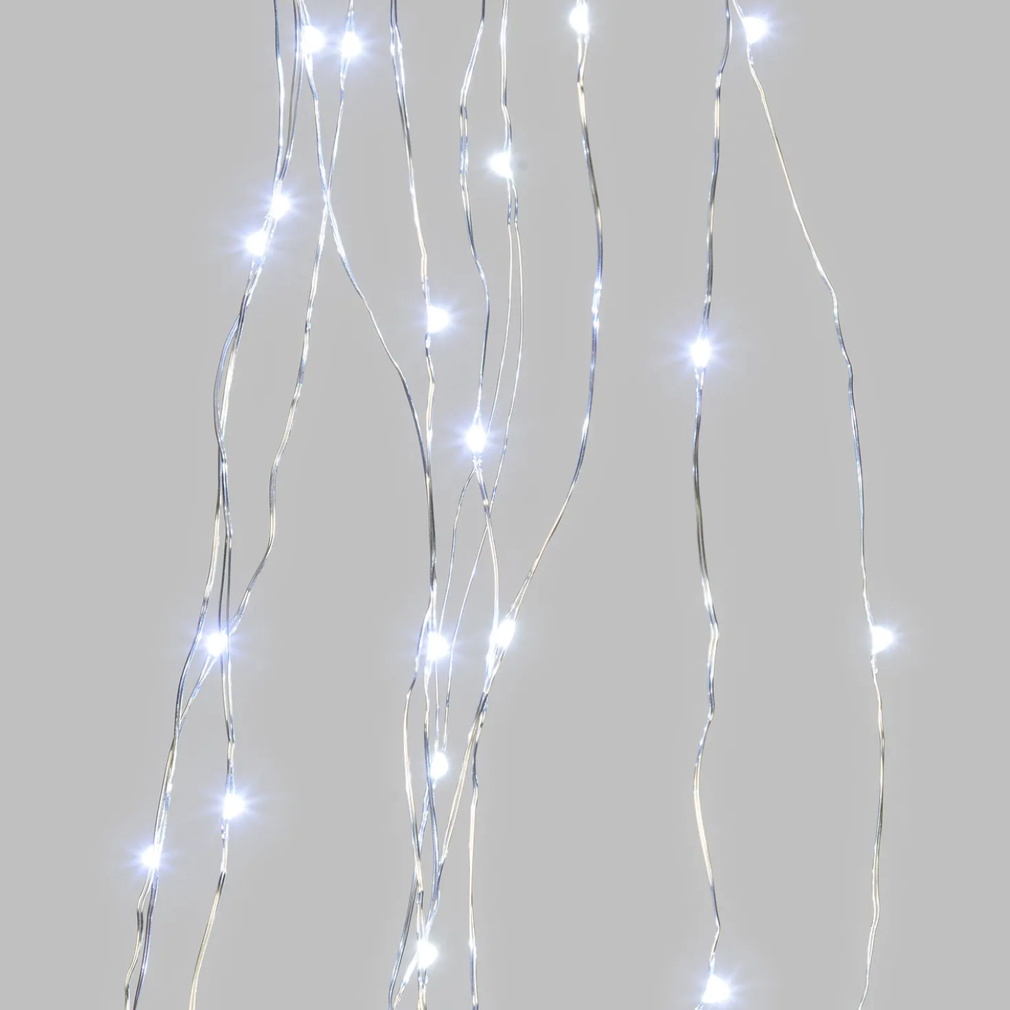 Cascata di luce, 100 microled bianco freddo